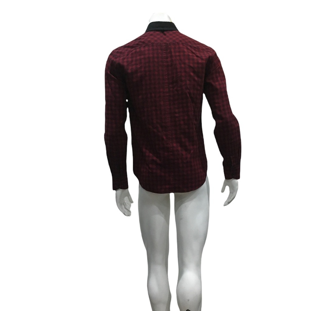 Rag & Bone Mens Red Checkered Button Shirt - image 2